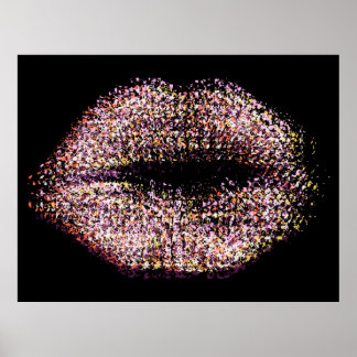 Affiche Lèvres d'art Abstrait moderne #53