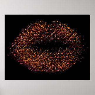 Affiche Lèvres d'art Abstrait modernes #2