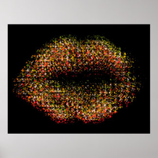 Affiche Lèvres d'art Abstrait modernes #5