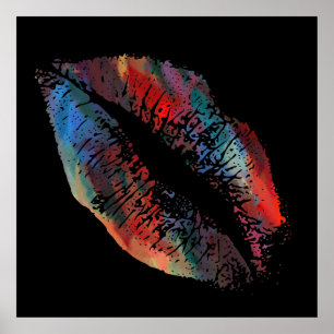 Affiche Lèvres élégantes #2