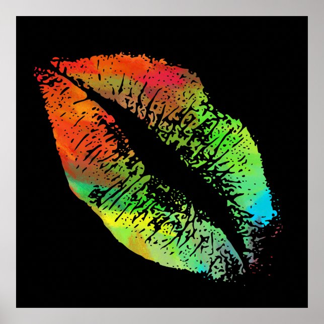 Affiche Lèvres élégantes #3 (Devant)