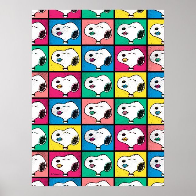 Affiche Lèvres Snoopy Pop Art | Patron pour vous Mod (Devant)