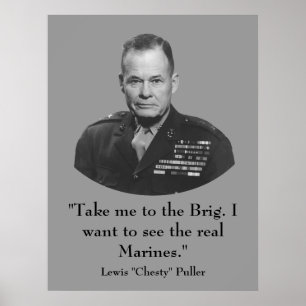 Affiche Lewis "Chesty" Puller -- War Hero