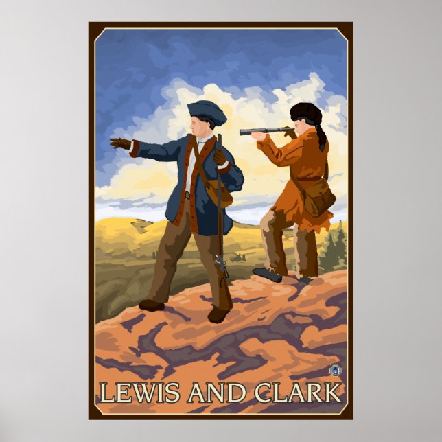 Affiche Lewis et Clark Explorer l'Ouest (Devant)