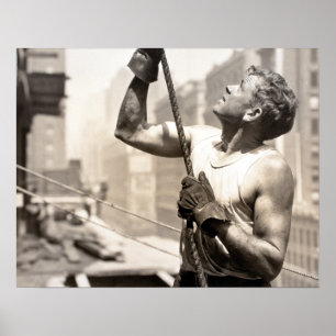 Affiche Lewis Wickes Hine Empire State (The Hoister)