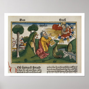 Affiche L'exode 34 1-10 Moïse reçoit les deuxièmes