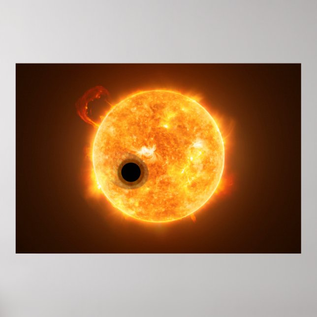 Affiche L'Exoplanet Wasp-107b Est Un Géant De Gaz (Devant)