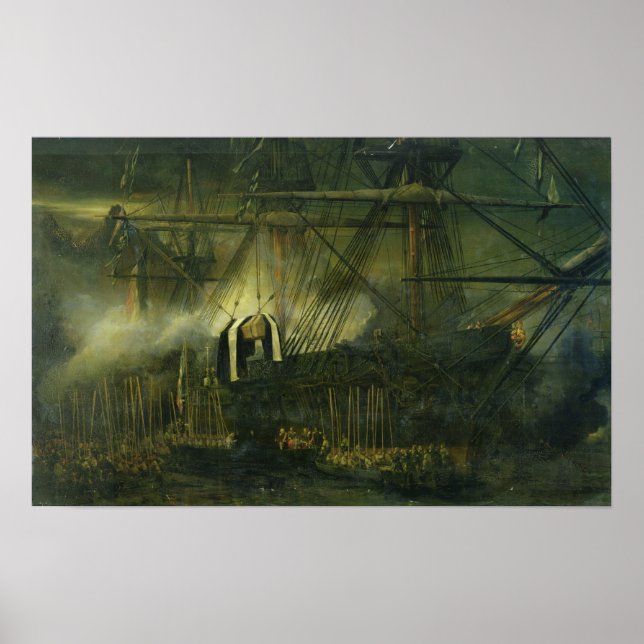 Affiche L'expédition des cendres de Napoléon à bord (Devant)