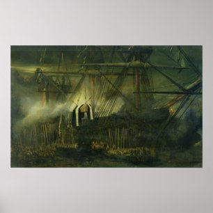 Affiche L'expédition des cendres du napoléon à bord