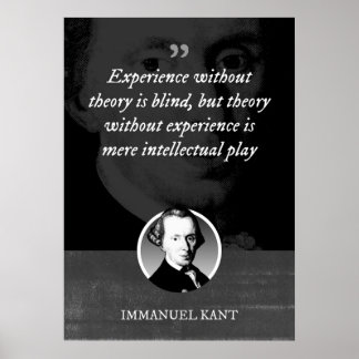 Affiche L'expérience sans théorie est aveugle