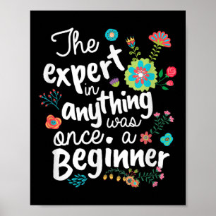 Affiche L'Expert En Tout Sache Qu'il Était Un Débutant Mot