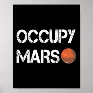 Affiche L'explorateur Occupy Mars Space