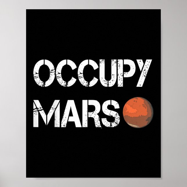Affiche L'explorateur Occupy Mars Space (Devant)