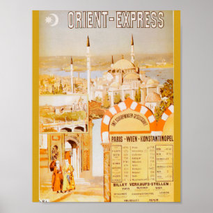 Affiche L'Express d'Orient de Paris
