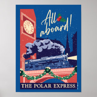Affiche L'Express Polaire - Tout À Bord !