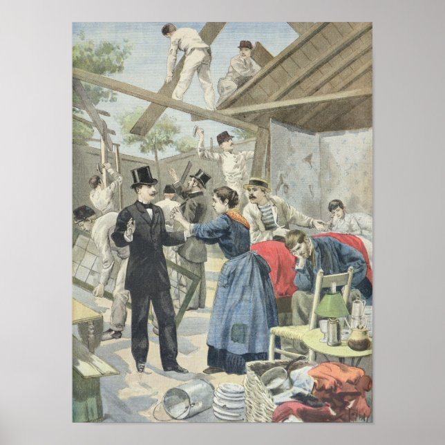 Affiche L'expulsion des pauvres des taudis (Devant)