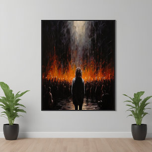 Affiche L'extérieur : Art Abstrait dramatique