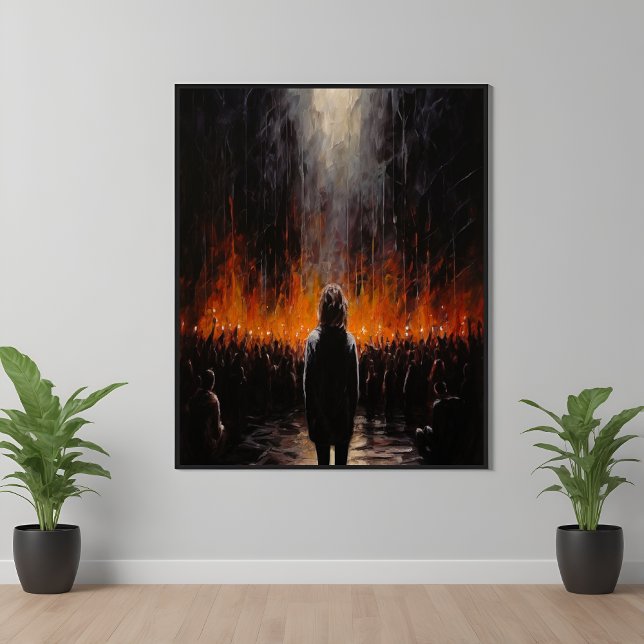 Affiche L'extérieur : Art Abstrait dramatique (Créateur téléchargé)