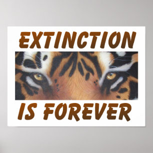Affiche L'extinction est forever