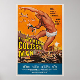 Affiche L'Extraordinaire Homme Colossal Hollywood Horror V