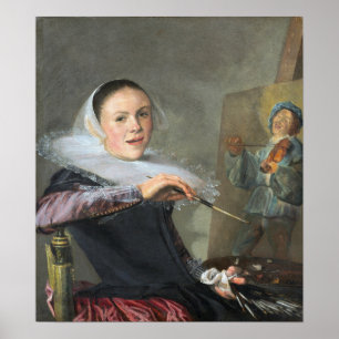 Affiche Leyster - Autoportrait