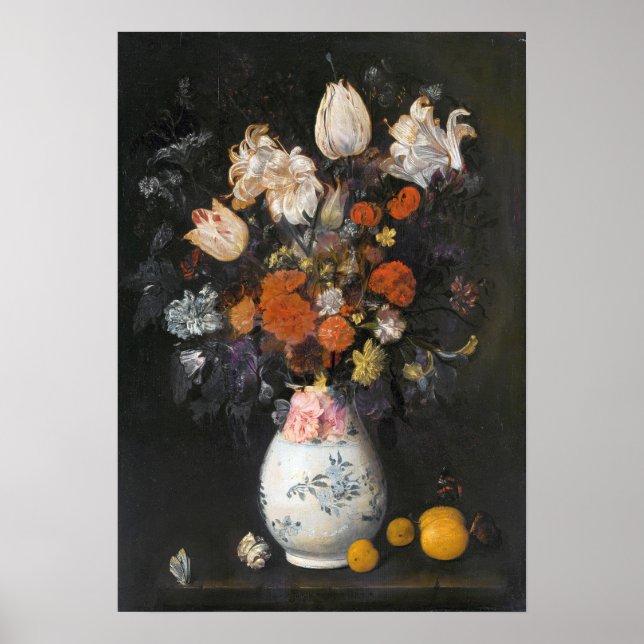 Affiche Leyster - Fleurs Dans Un Vase (Devant)
