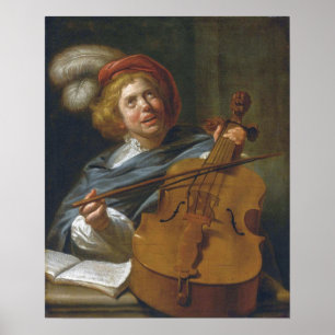 Affiche Leyster - Joueur Cello