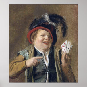 Affiche Leyster - Un lecteur de carte