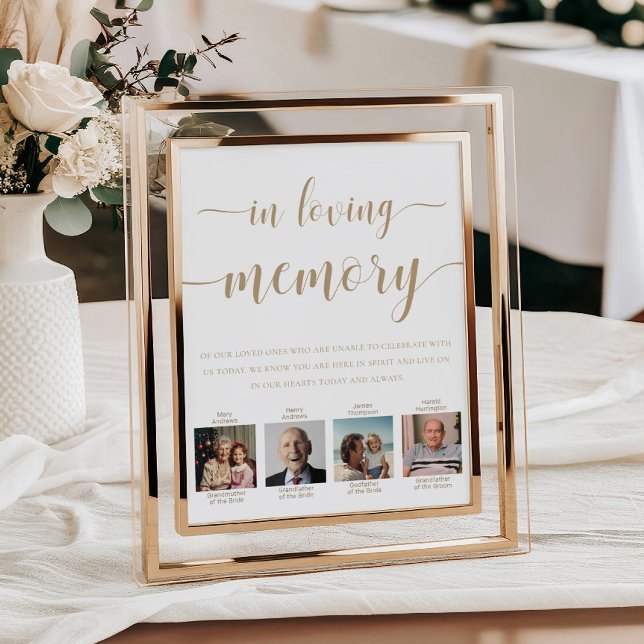 Affiche Leyton Photo En Mémoire De Mariage (Créateur téléchargé)