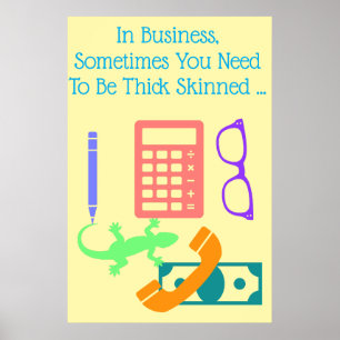 Affiche Lézard au travail