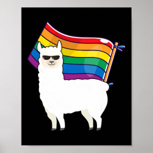 Affiche Lgbt Drapeau T Chemise Llama Gay Lesbian Résiste H