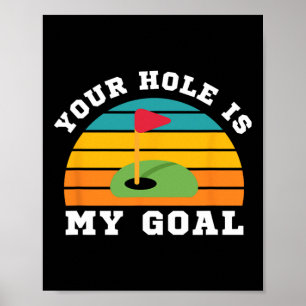 Affiche Lgbt Drôle Gay Golf Croisière - Votre Trou Est Mon