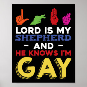 Affiche Lgbt Gay pride Mois Sensibilisation Asl Langue Des