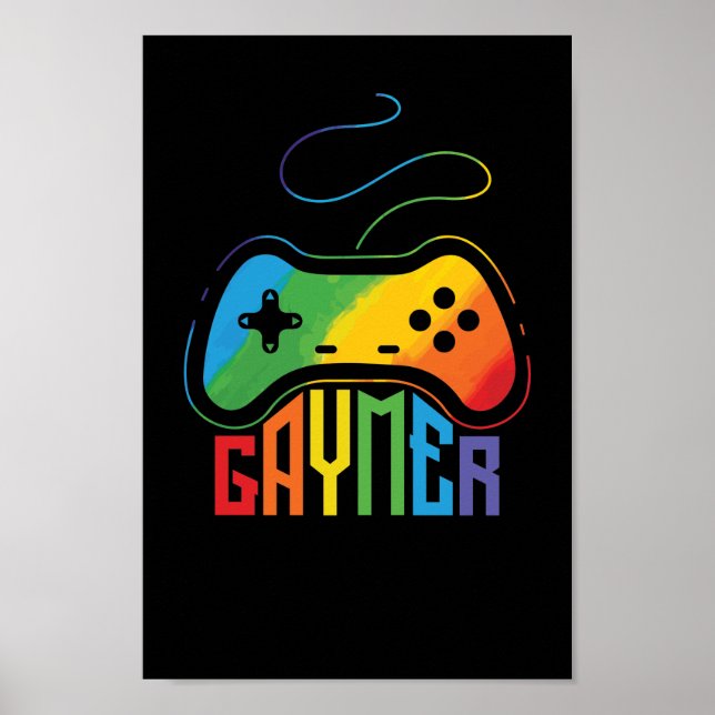 Affiche LGBT homo gaymer (Devant)