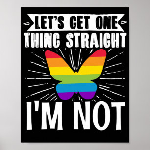 Affiche LGBT Lesbian Gay Pride Lets Get One Thing