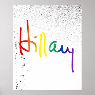 Affiche LGBT pour Hillary Clinton