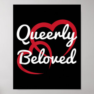Affiche Lgbt Pride Mariage Fiançailles Queerly bien aimé B