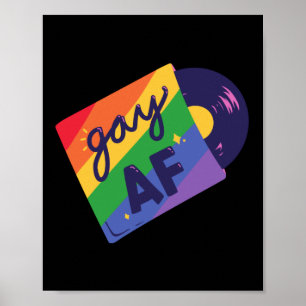 Affiche LGBT+pride. queer, gay love.Gay AF