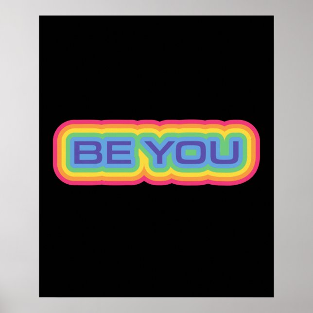 Affiche LGBT+pride. Sois toi. (Devant)