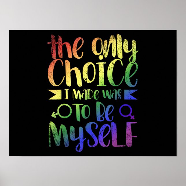 Affiche LGBTQ Gay pride pour l'égalité des droits humains  (Devant)