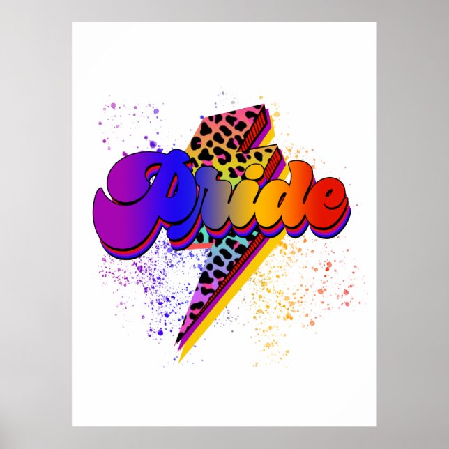 Affiche LGBTQIA+ Soutien de la fierté Sensibilisation (Devant)