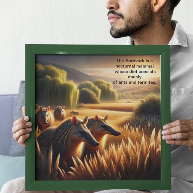 Affiche L'harmonie d'Aardvark dans la nature (Créateur téléchargé)