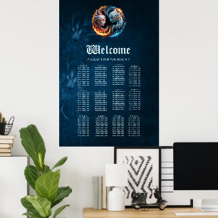 Affiche L'harmonie élémentaire, yin et yang de la nature.