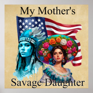 Affiche L'héritage amérindien/mexicain_ Savage