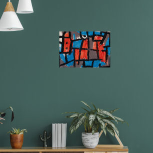 Affiche L'Heure avant une nuit ,Bleu Peinture célèbre