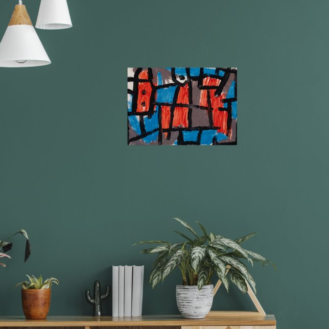 Affiche L'Heure avant une nuit ,Bleu Peinture célèbre (Salon 1)