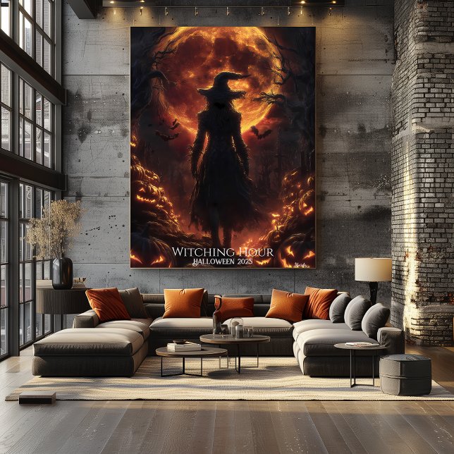 Affiche L'Heure de Sorcellerie Halloween (Créateur téléchargé)