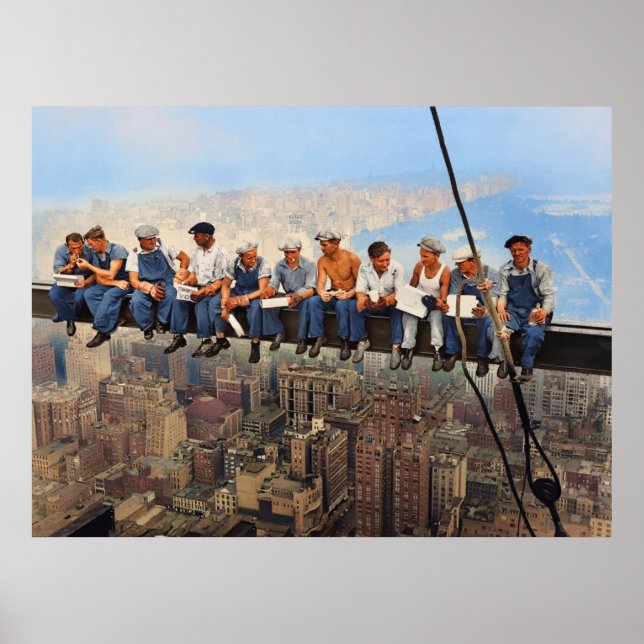 Affiche L'heure du déjeuner au sommet d'un gratte-ciel Rem (Devant)