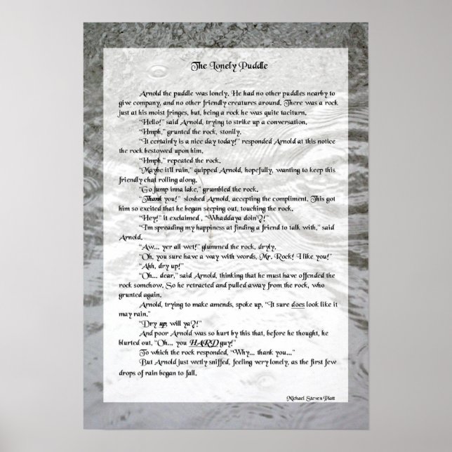 Affiche L'histoire de l'affiche solitaire (Devant)