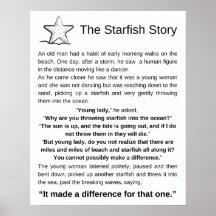 L'histoire de Starfish, poème de Starfish